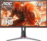 "Level Up Your Gaming: C27G2Z 27" Frameless Curved Monitor - Ultra-Fast 240Hz, FHD 1080P, 0.5ms Response, Freesync, Adjustable Height, Xbox & PS5 Compatible - 3-Year Zero-Bright-Dot Guarantee!"