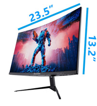 27Inch 165Hz Curved Gaming Monitor, 1440P 144Hz Gaming Monitor, QHD 2K(2560X1440) PC Monitor, LCD Computer Monitor for Laptop with 2 Speaker&Backlight, 1Ms Freesync, Metal Base, DP&HDMI