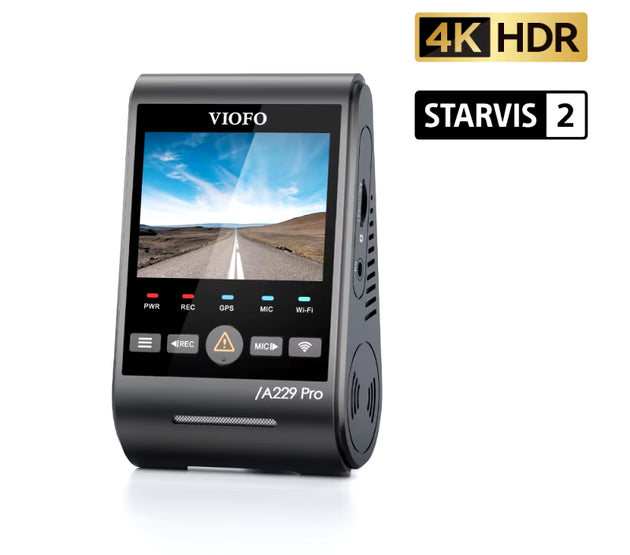 A229 PRO 4K HDR Car Camera with SONY STARVIS 2 SENSOR Support Rear and Interior Dash Cam 24H Parking Mode 5Ghz Wi-Fi