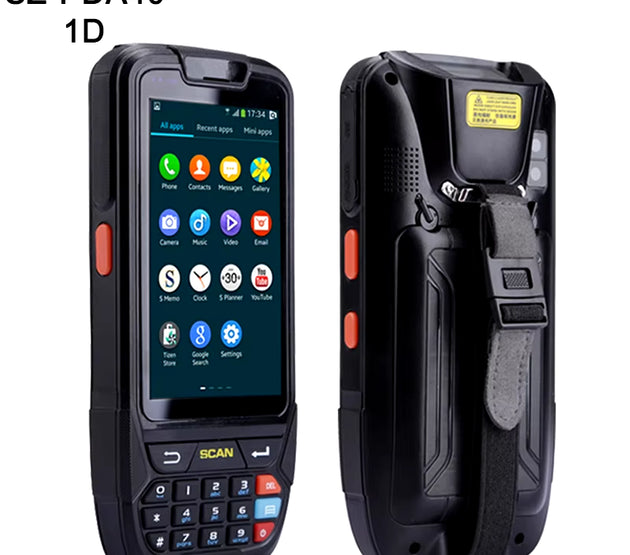 PDA Barcode Scanner 1D 2D Bluetooth Android Handheld Terminal Rugged PDA Wireless Mobile 1D Bar Code Scanner Data Collector