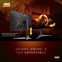 "Level Up Your Gaming: C27G2Z 27" Frameless Curved Monitor - Ultra-Fast 240Hz, FHD 1080P, 0.5ms Response, Freesync, Adjustable Height, Xbox & PS5 Compatible - 3-Year Zero-Bright-Dot Guarantee!"