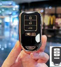 4 Buttons Fasion TPU Car Remote Key Fob Cover Case for Honda Accord EX EXL Civic Crv Hrv Pilot Ridgeline 2016 -2018 Pocketor