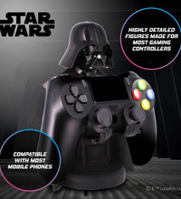 : Star Wars: Darth Vader - Original Mobile Phone & Gaming Controller Holder, Device Stand, Cable Guys, Licensed Figure (Multi-Colored)