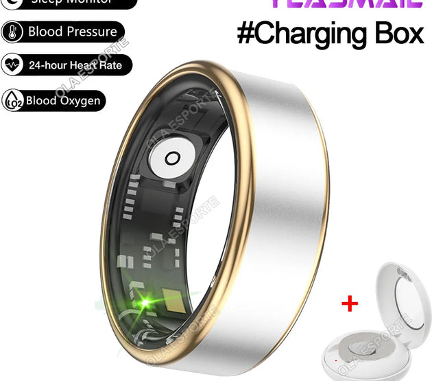 2024 for XIAOMI SAMSUNG Smart Ring Men Women Heart Rate Blood Oxygen Monitor IP68 & 5ATM Waterproof Smartring Multi-Sport Mode