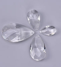 1Pcs Clear Chandelier Glass Crystals Lamp Multi Faceted Bead Transparent Hanging Drops Pendants