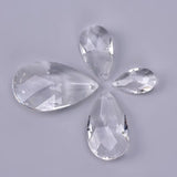 1Pcs Clear Chandelier Glass Crystals Lamp Multi Faceted Bead Transparent Hanging Drops Pendants