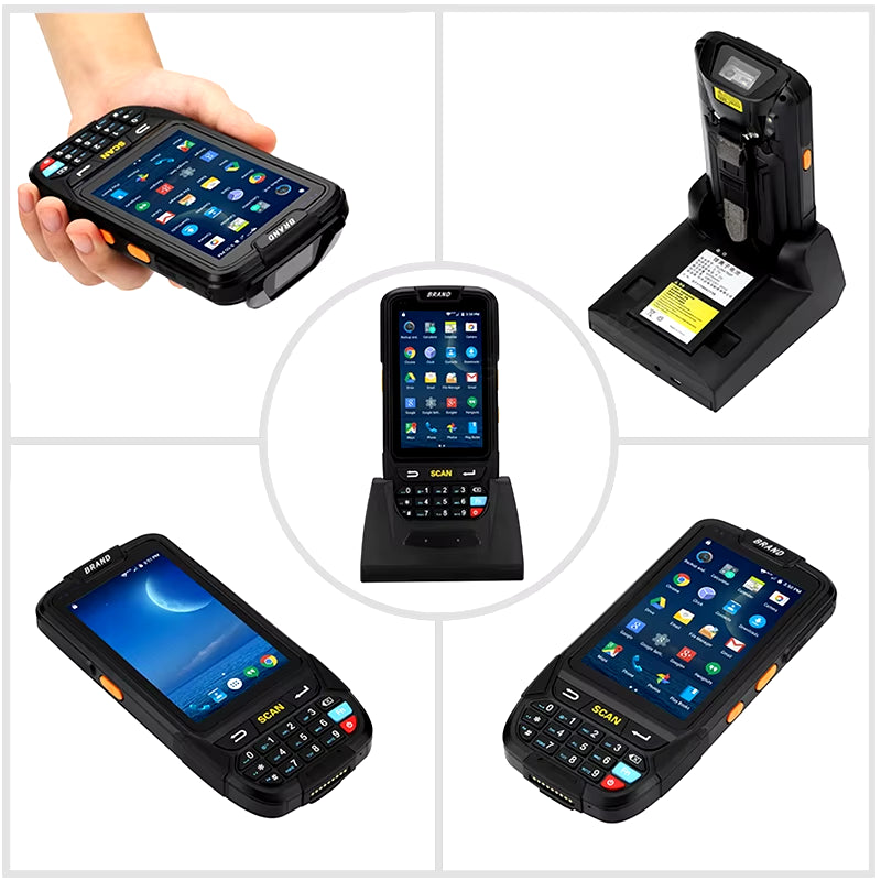 PDA Barcode Scanner 1D 2D Bluetooth Android Handheld Terminal Rugged PDA Wireless Mobile 1D Bar Code Scanner Data Collector