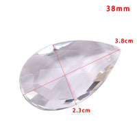 1Pcs Clear Chandelier Glass Crystals Lamp Multi Faceted Bead Transparent Hanging Drops Pendants