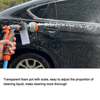 Car Water Washer High Pressure Hose Foam Sprayer Foam Nozzle Soap Dispenser Garden Watering Tool with 8 Watering Modes for Car