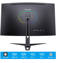 27Inch 165Hz Curved Gaming Monitor, 1440P 144Hz Gaming Monitor, QHD 2K(2560X1440) PC Monitor, LCD Computer Monitor for Laptop with 2 Speaker&Backlight, 1Ms Freesync, Metal Base, DP&HDMI