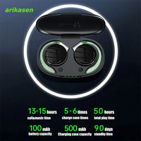 Open Ear Headphones TWS Noise Cancelling Headphones Bluetooth Earpiece Bluetooth Headset Runnning Headphones Workout Headphones