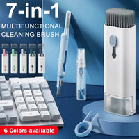 7 in 1 Computer Keyboard Cleaner Brush Kit Earphone Cleaning Pen for Headset Keyboard Cleaning Tools Cleaner Keycap Puller Kit