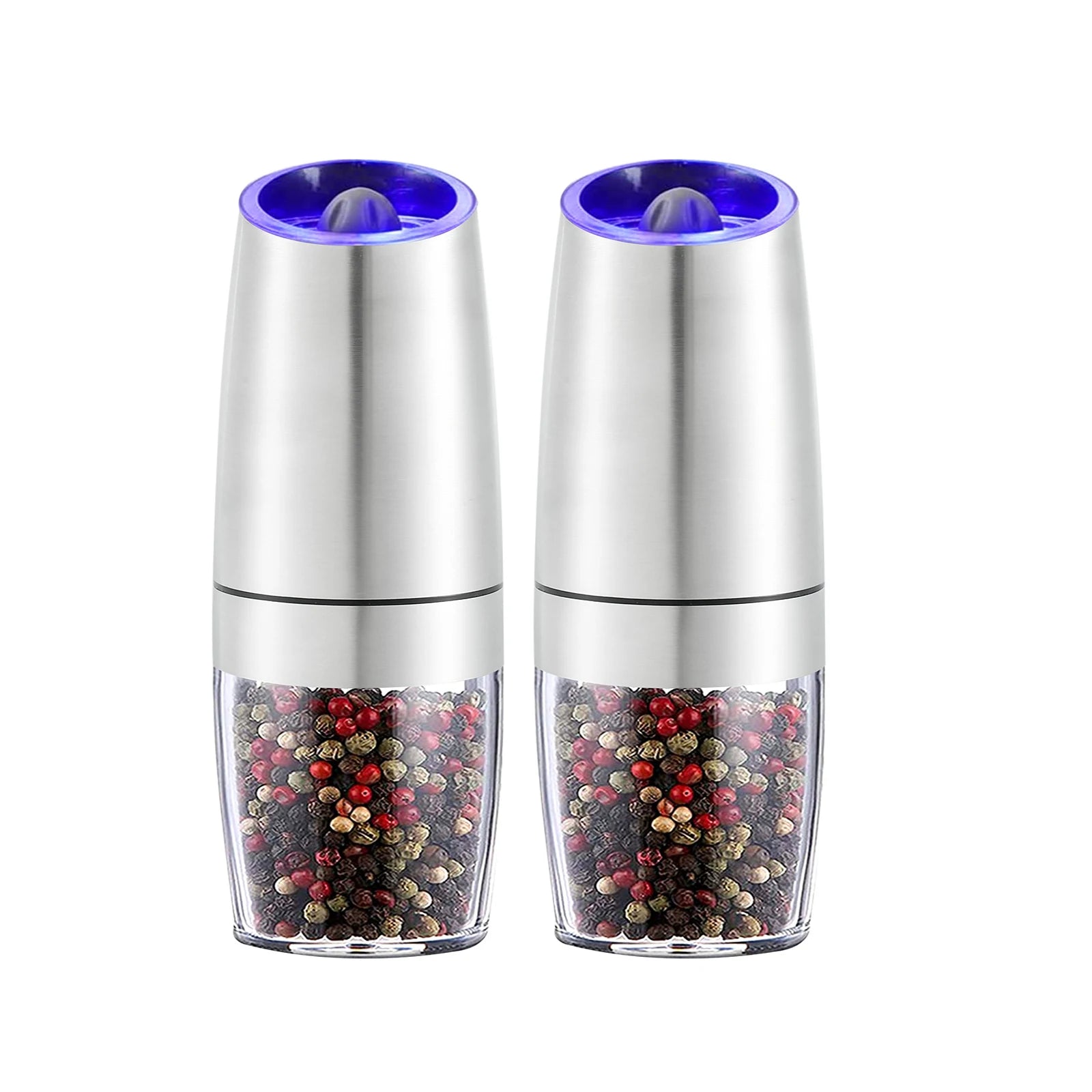 Electric Pepper Mill Stainless Steel Set