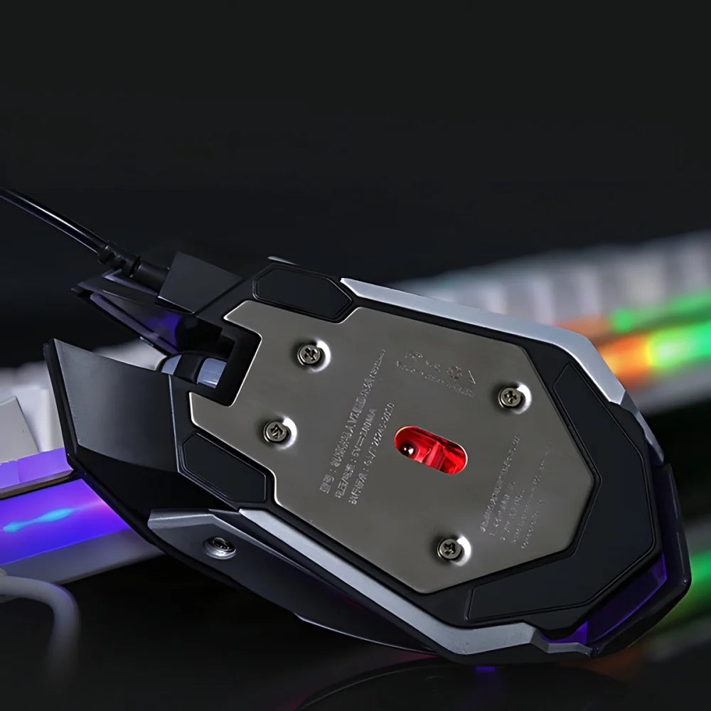 "Ultimate V1 USB Wired Mechanical Gaming Keyboard & Mouse Combo - Ergonomic Design for PC/Laptop/Gaming!"