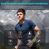 Experience Freedom: Waterproof Bone Conduction Wireless Headphones for Ultimate Comfort During Running, Cycling, and More!