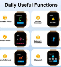 2024 Smart Watch for Men Women Gift 1.44' Full Touch Screen Sports Fitness Watches Bluetooth Calls Digital Smartwatch Wristwatch
