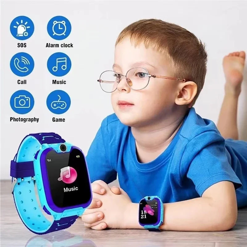 "SmartWatch for Kids: GPS Tracking, Video Calls, SOS Features & Camera - Perfect Child Safety Solution!"