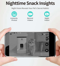 Pet Feeder,6L Automatic Pet Feeder for Cats and Dogs,1080P Camera,App Control,Voice Recorder,Timed Feeder for Schedule Feeding, Dual Power Supply,Wifi Pet Food Dispenser with App Control
