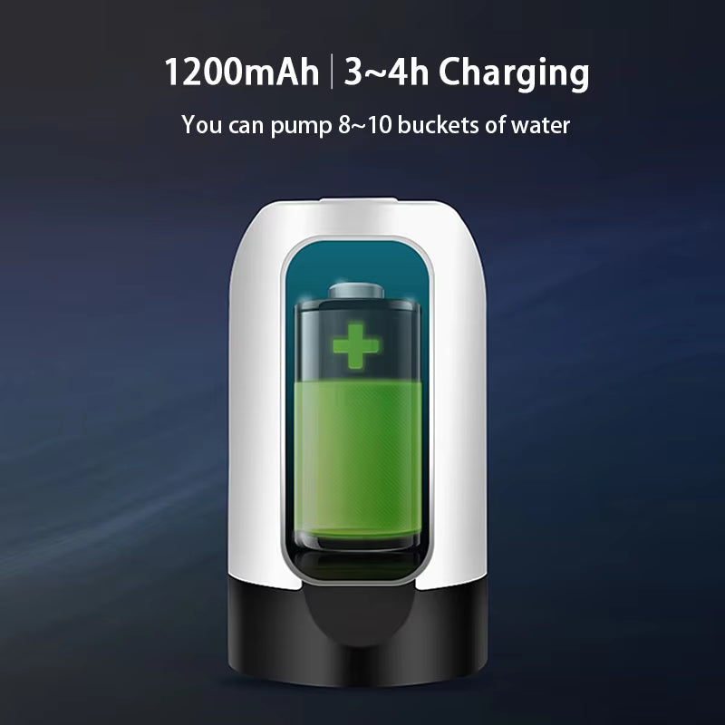 Electric Water Dispenser Pump Automatic Water Bottle Pump USB Charging Water Pump One Click Auto Switch Drink Pump Dispenser