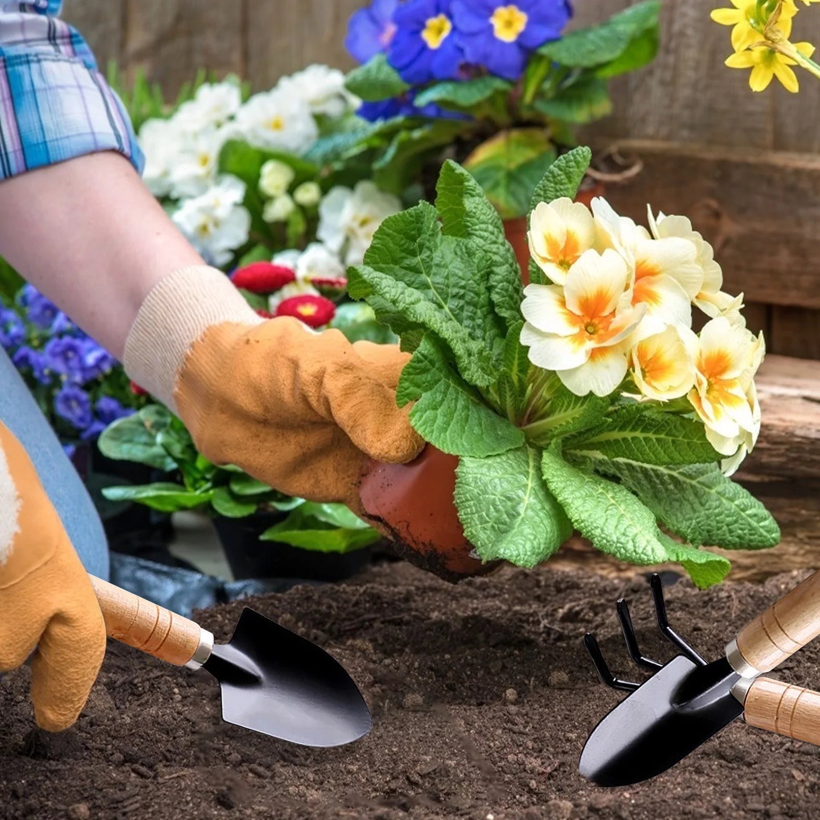 Clearance!!!  Garden Small Shovel Planting Tool Gardening Supplies Combination Set