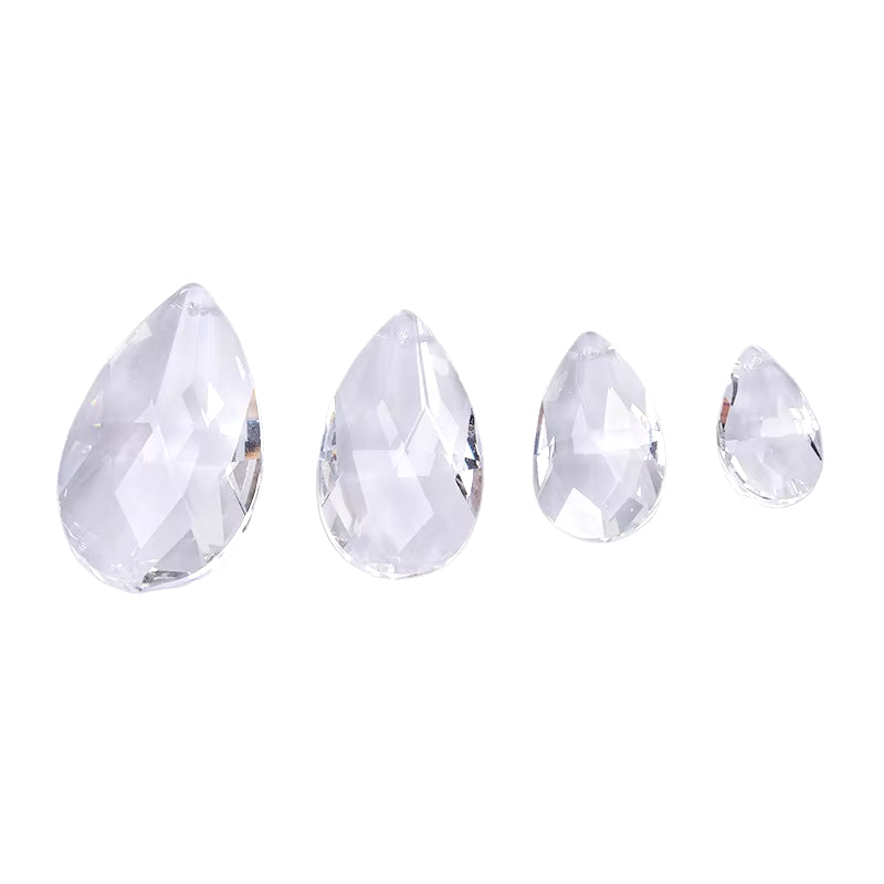 1Pcs Clear Chandelier Glass Crystals Lamp Multi Faceted Bead Transparent Hanging Drops Pendants