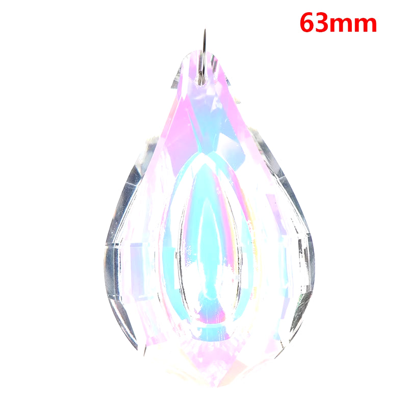 1Pcs Clear Chandelier Glass Crystals Lamp Multi Faceted Bead Transparent Hanging Drops Pendants