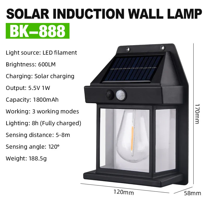 Outdoor Solar Wall Lamp Waterproof