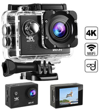 Action Camera 4Kto30Fps Waterproof Outdoor Sports Camera DV Diving Camera Helmet Camera