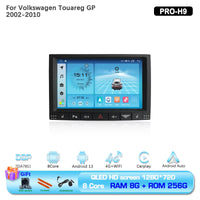 9Inch for Volkswagen Touareg GP 2002-2010 Car Multimedia Video Player GPS Navigation Radio Android13 8Core 8+256G Carplay 4G 360