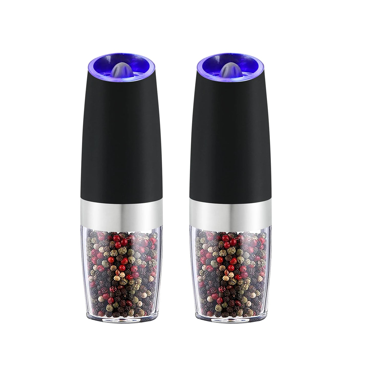 Electric Pepper Mill Stainless Steel Set