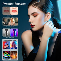 RGB Photography Video Light Stick Wand Party Colorful LED Lamp Fill Light Handheld Flash Speedlight Lighting with Tripod Stand