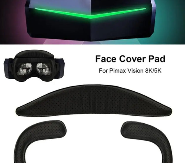 Sponge Leather Face Foam Replacement Eye Mask Pad Cushion Cover for Pimax Vision 8K/5K VR Virtual Reality Glasses Accessories