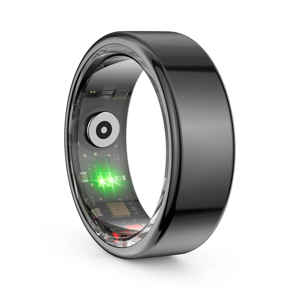 R02 Smart Ring Health Tracker 5.0 Bluetooth-Compatible Fitness Tracker Ring IP68 & 5ATM Waterproof Wearable for Android for IOS