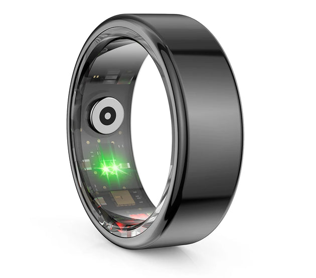 R02 Smart Ring Health Tracker 5.0 Bluetooth-Compatible Fitness Tracker Ring IP68 & 5ATM Waterproof Wearable for Android for IOS