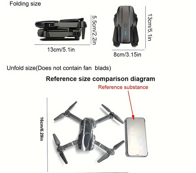 E99 PRO Drone with Flash Professional HD Dual Camera WIFI Obstacle Avoidance RC Helicopters Aerial Photography Quadcopter