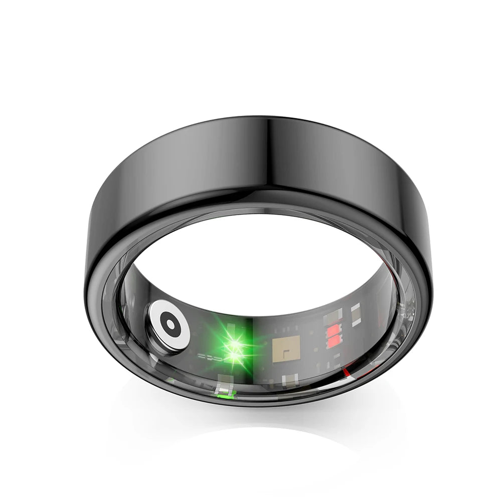 R02 Smart Ring Health Tracker 5.0 Bluetooth-Compatible Fitness Tracker Ring IP68 & 5ATM Waterproof Wearable for Android for IOS