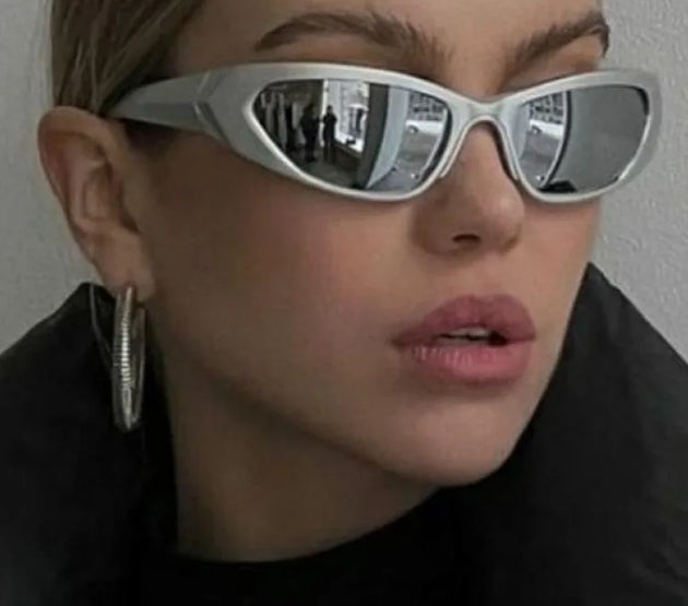 Steampunk Goggle Women Sunglasses Female Men Cyber Punk Sun Glasses Vintage Shades Futuristic Eyewear Lady Rideing Eyeglasses