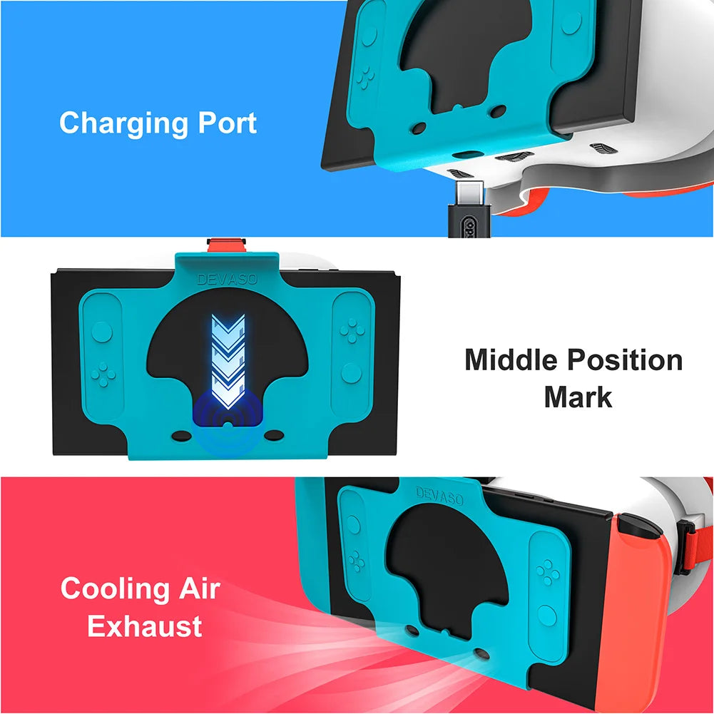 3D VR Glasses Suitable for Myopia Up To 800 Degrees Virtual Reality Headset VR Goggles Headset for Nintendo Switch OLED Model