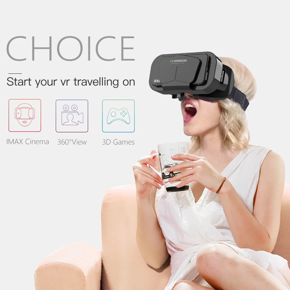 Virtual Reality Game Helmet G10 IMAX 3D Virtual Reality Game Helmet 360 Panoramic VR Game Google for 4.7-7.0 inches Smartphone