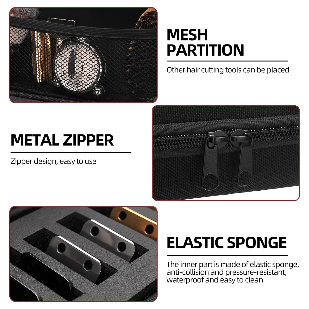 12 Grid Base Storage Box Universal Hair Clipper Limit Guide Comb Barber Hair Smart Cover Styling Tool Kit Accessories