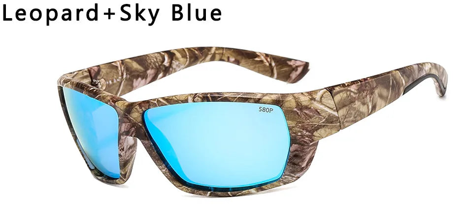 580P Tuna Alley Polarized Sunglasses Men Square Sunglasses For Men Fishing Eyewear Male Driving Sunglasses Oculos Travel Eyewear