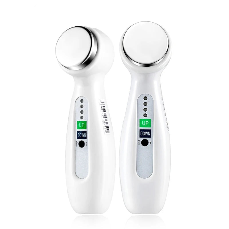 Handheld Ultrasonic Facial Massager Skin Tightening & Body Slimming, Portable Electroplating Spa Device for Wrinkle Reduction
