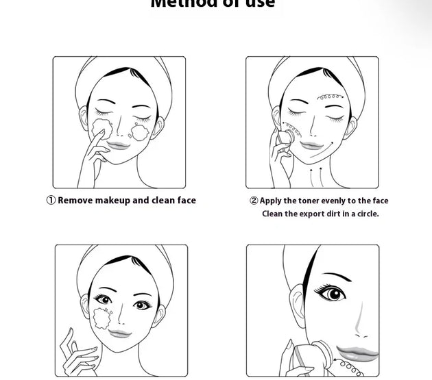 Professional Pore Cleansing Device with Vibration Massage & Exfoliating - Electric Silicone Facial Cleansing Brush for Skin Care
