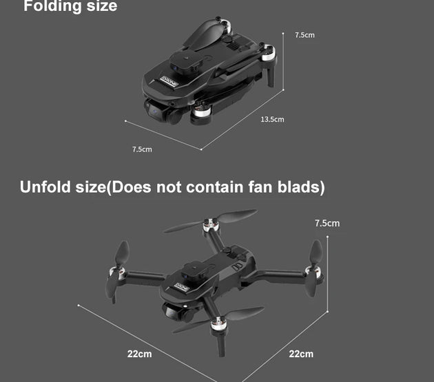 The new F196 drone HD dual camera WIFI wide Angle FPV real-time transmission RC distance professional drone Christmas