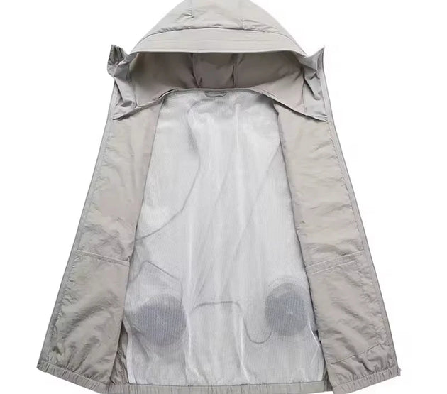Men Outdoor summer coat USB Electric fan cooling Jackets men Air Conditioning Fan Clothes USB Heatstroke summer hood Jacket
