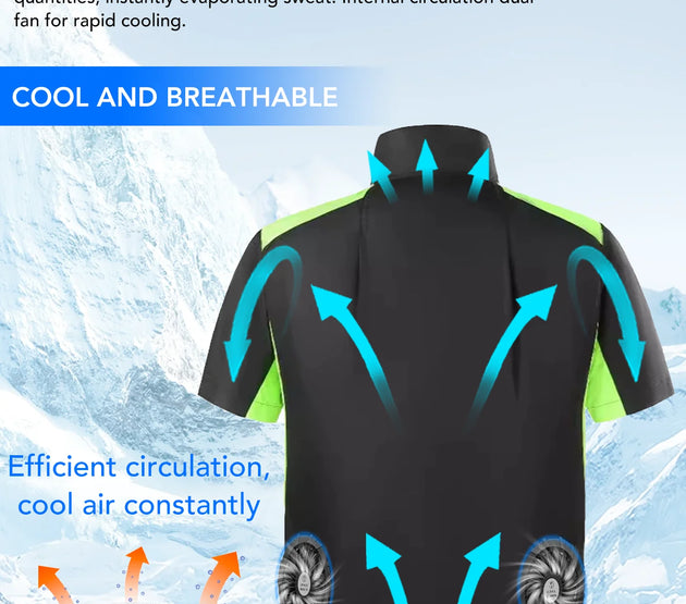 Summer Men's Jacket 5V fan Work Clothing  Outdoor Fishing  Refrigeration Air Conditioning Suit Battery pack not included