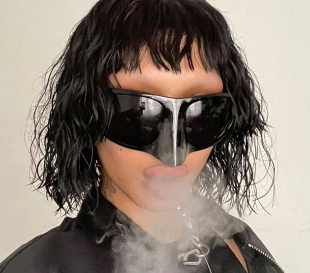 Y2K Oversized Luxury Brand Designer Nose Masked Sunglasses 2000'S  Suglasses Women 2023 Lentes De Sol Para Mujeres