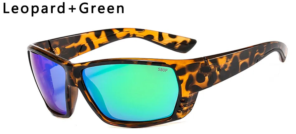 580P Tuna Alley Polarized Sunglasses Men Square Sunglasses For Men Fishing Eyewear Male Driving Sunglasses Oculos Travel Eyewear