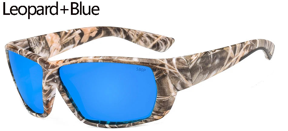 580P Tuna Alley Polarized Sunglasses Men Square Sunglasses For Men Fishing Eyewear Male Driving Sunglasses Oculos Travel Eyewear