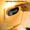 Alarm Clock With LED Light Wall Plug Design Watch Manual Remote Control Digital Electronic Clocks Smart Night Light Clocks Gift